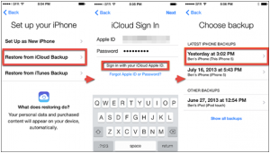 Restore iPhone From iCloud