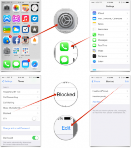 unblock a number on iPhone 6