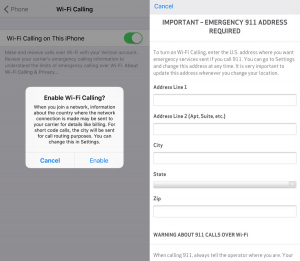How to Set up Verizon WiFi calling on iPhone
