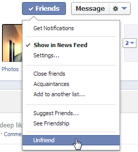 HOW TO UNFRIEND SOMEONE ON FACEBOOK