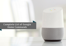 List of Google Home Commands