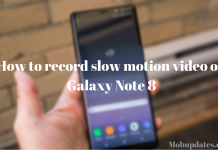 record slow motion video on Galaxy Note 8