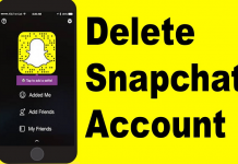 how to delete Snapchat Account