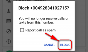 How to Block a Number Android 