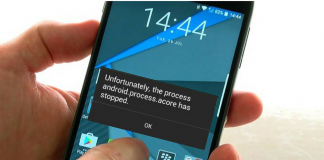 How to fix 'the process android.process.acore has stopped' error