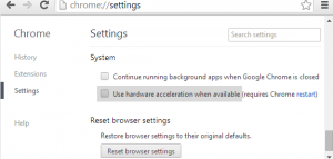 Enable & Disable Hardware Acceleration Mode in Google Chrome 