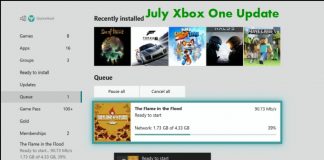 July Xbox One Update