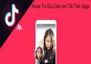 How To Go Live on Tik Tok App