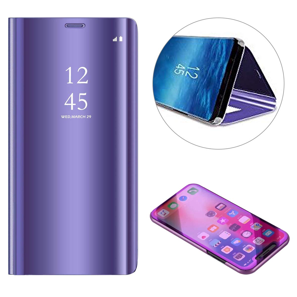 Wallet Cover for Galaxy S10e-Purple
