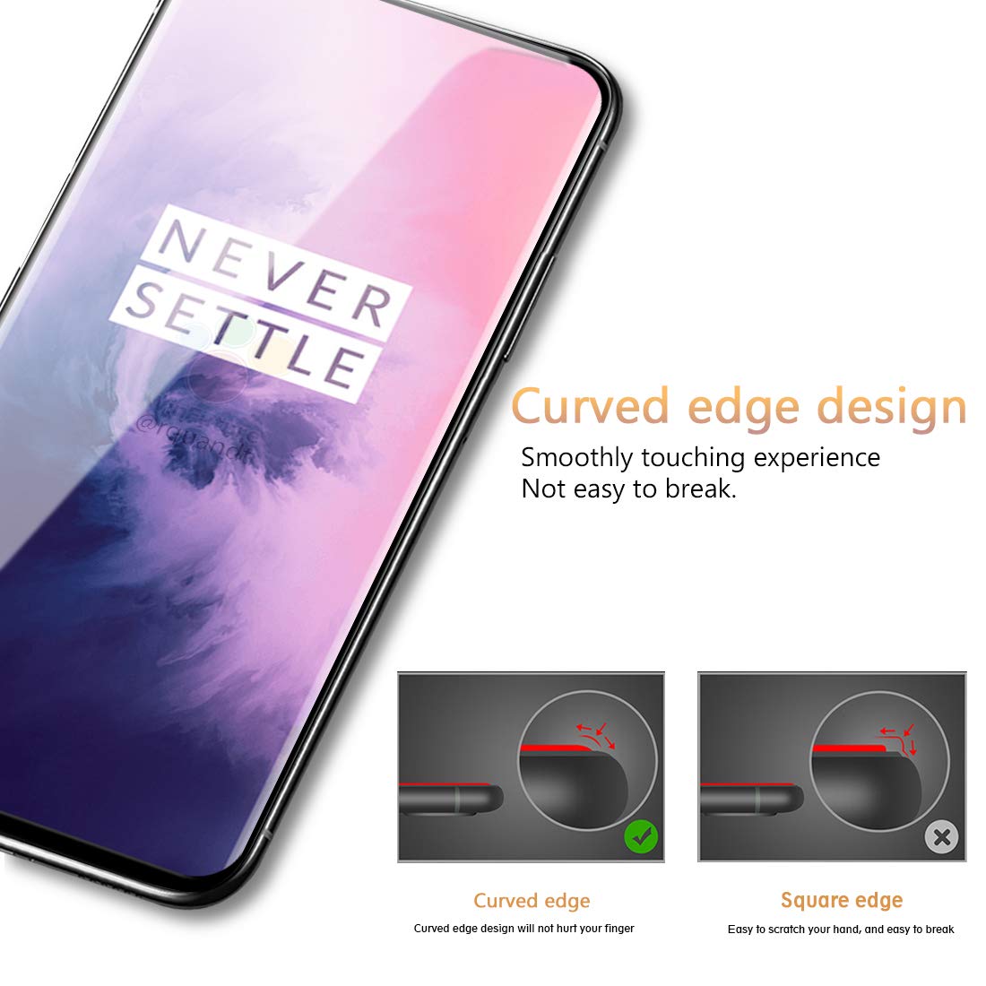 Tempered Glass Screen Protector for OnePlus 7 Pro