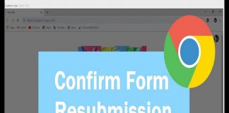 confirm form resubmission