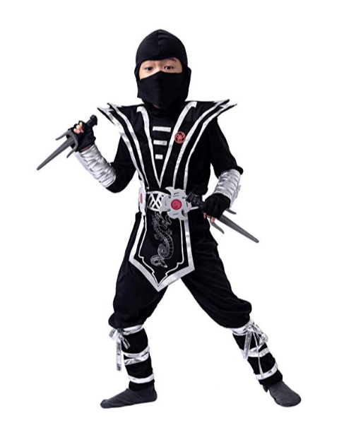 Silver Ninja Deluxe Costume Set