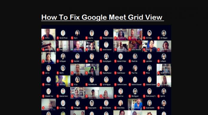 google meet grid view fix