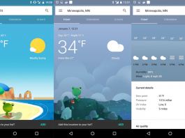 google weather app for android not working