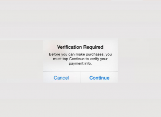 Verification Required on iPhone