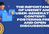 The Importance of Usenet and User-Generated Content Fostering Free and Open Discussions